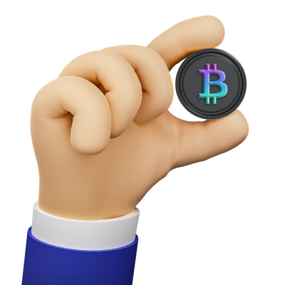 hand with coin